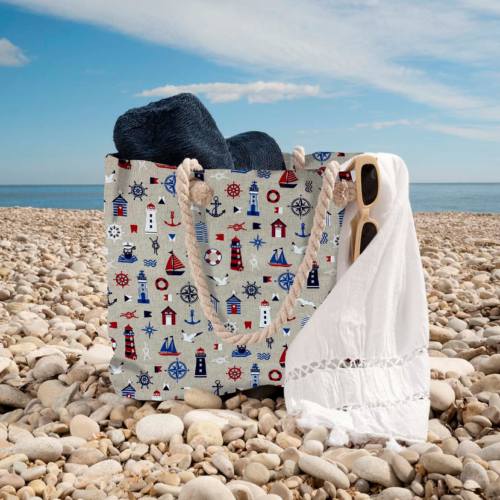 Tissu aspect lin Univers Maritime