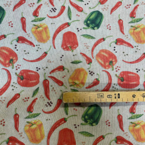 tissu aspect lin piquant mètre
