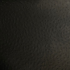 Tissu simili cuir autruche noir à plat