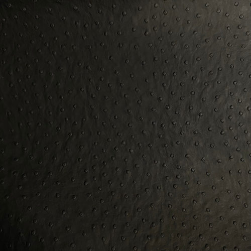 Tissu simili cuir autruche noir à plat