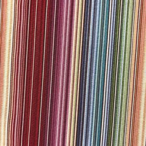 Tissu d'ameublement multi-couleur rayure