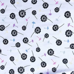 Tissu jersey magique fleurs couleurs