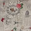 Tissu aspect lin glamour Paris