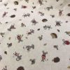 Tissu aspect lin souris en bazar de haut