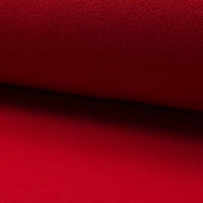 Tissu Polaire Unie Rouge