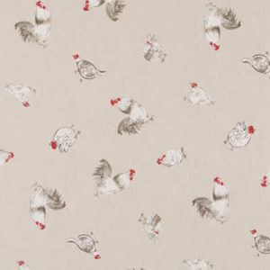 Tissu aspect lin Poule