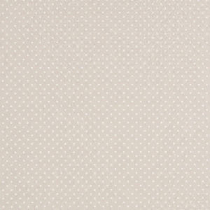 Tissu aspect lin pois blanc