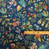 Tissu coton imprimé fleuri avec mètre