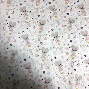 Tissu coton imprimé souris