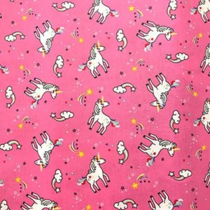 Tissu coton imprimé licorne bella