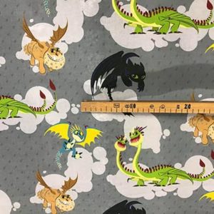 Tissu Dragon mesure