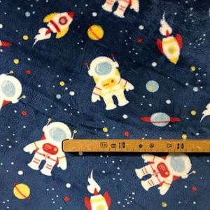 Tissu doudou astronaute mètre