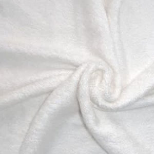 Tissu éponge bambou blanc