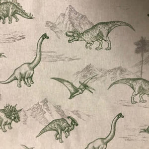 Tissu Aspect Lin Dinosaures