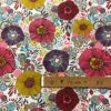 Tissu coton imprimé grosse fleur mètre