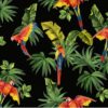 Tissu coton imprimé perroquet