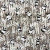 Tissu coton imprimé panda grisette
