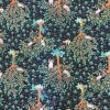 Tissu coton imprimé paresseux vert