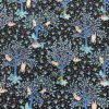 Tissu coton imprimé paresseux bleu