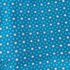 Tissu coton imprimé géométrique turquoise