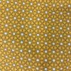 Tissu coton imprimé géométrique jaune