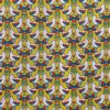 Tissu coton imprimé oisillons moutarde