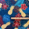 Tissu coton imprimé maltaya navy mètre