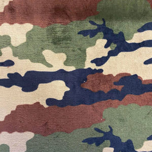 Tissu doudou militaire