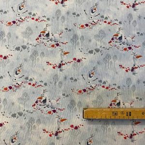 Tissu Disney Reine des Neiges Olaf mètre