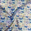 Tissu coton imprimé jeux vidéos plie