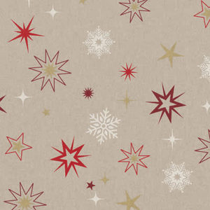 Tissu aspect lin étoiles