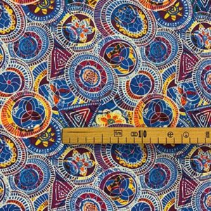 Tissu coton imprimé purplerain mètre