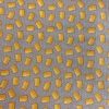 Tissu coton imprimé biscuit