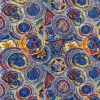 Tissu coton imprimé purplerain