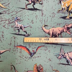 Tissu coton imprimé Jurassique mètre