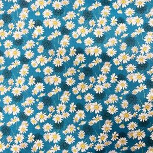 Tissu coton imprimé marguerite