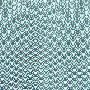 Tissu coton imprimé japoni bleu