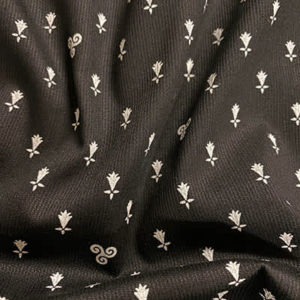Tissu coton imprimé symboles Bretons froissé