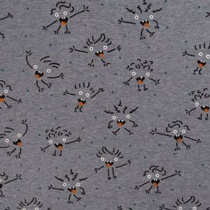 Tissu Jersey Molletonné monstre
