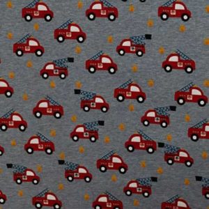 Tissu Jersey Molletonné pompiers