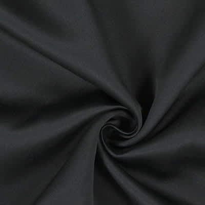 Tissu Polyester Uni Noir - La Grange aux Tissus