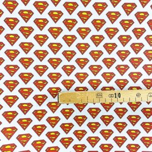 Tissu coton imprimé super man mètre