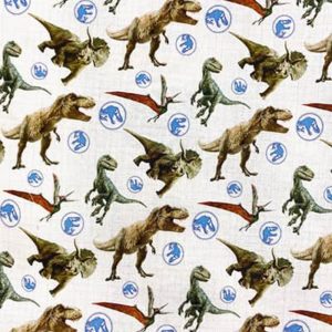 Tissu coton imprimé Jurassique
