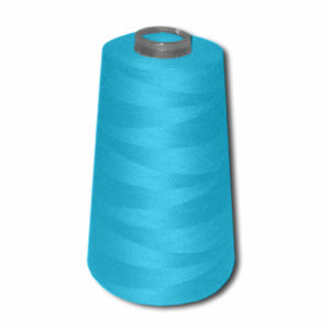 Cône fil polyester turquoise