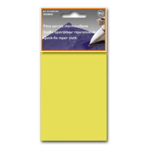 Pièce percale thermocollante jaune