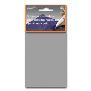 Pièce percale thermocollante gris