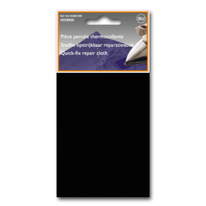 Pièce percale thermocollante noir