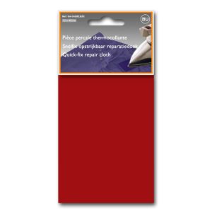 Pièce percale thermocollante rouge