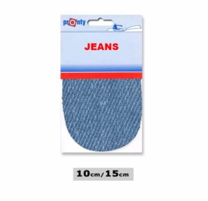 Genouillères thermocollant imitation jeans clair