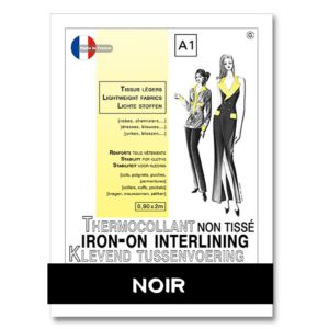 Thermocollant non tissé A1 noir